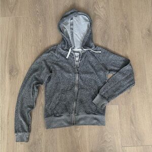 Garage Vintage Charcoal Zip-Up Sweater